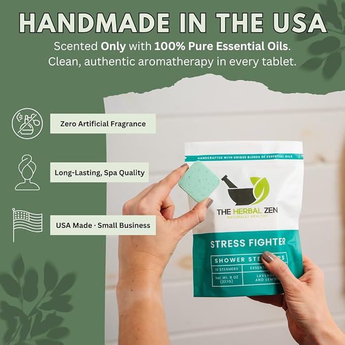 Aromatherapy Shower Steamers Gift Set, Shower Bombs Made in The USA, Relaxation Gift for Women, Lavender Shower Steamers for Women, Eucalytus Shower Steamer, Mothers Day Gifts