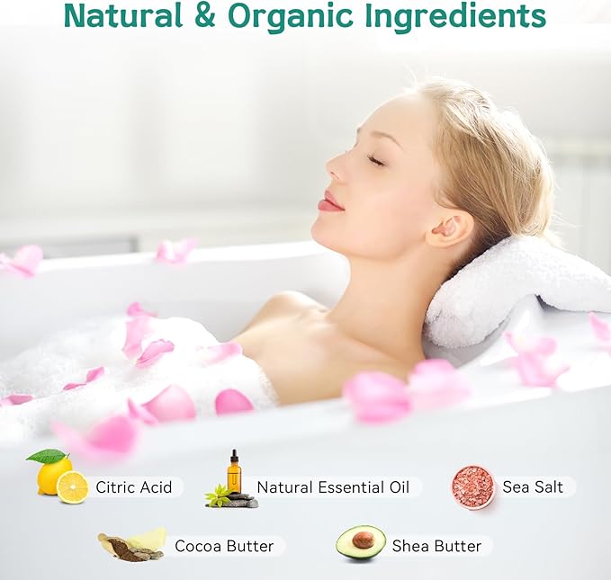 Aofmee Bath Bombs - 8 Bath Bombs for Women & Kids, Natural Spa Fizzy Bathbombs, Skin Moisturize Bubble Bath, Valentines Mothers Day Birthday Christmas Gifts for Women Her Girlfriend Mom Bridesmaid