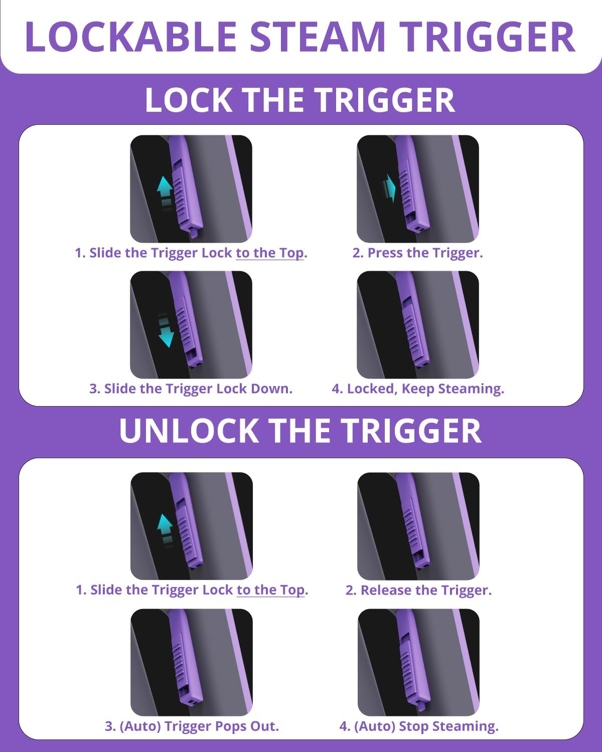 Steam Cleaner: 10s Fast Heating-Lockable Steam Trigger-Large Tank-Refill Anytime-No Cooling-14 PCS Kit-Hand Held HandHeld Multi Portable Steamer for Home Kitchen Grout Tile Shower Cleaning Grey