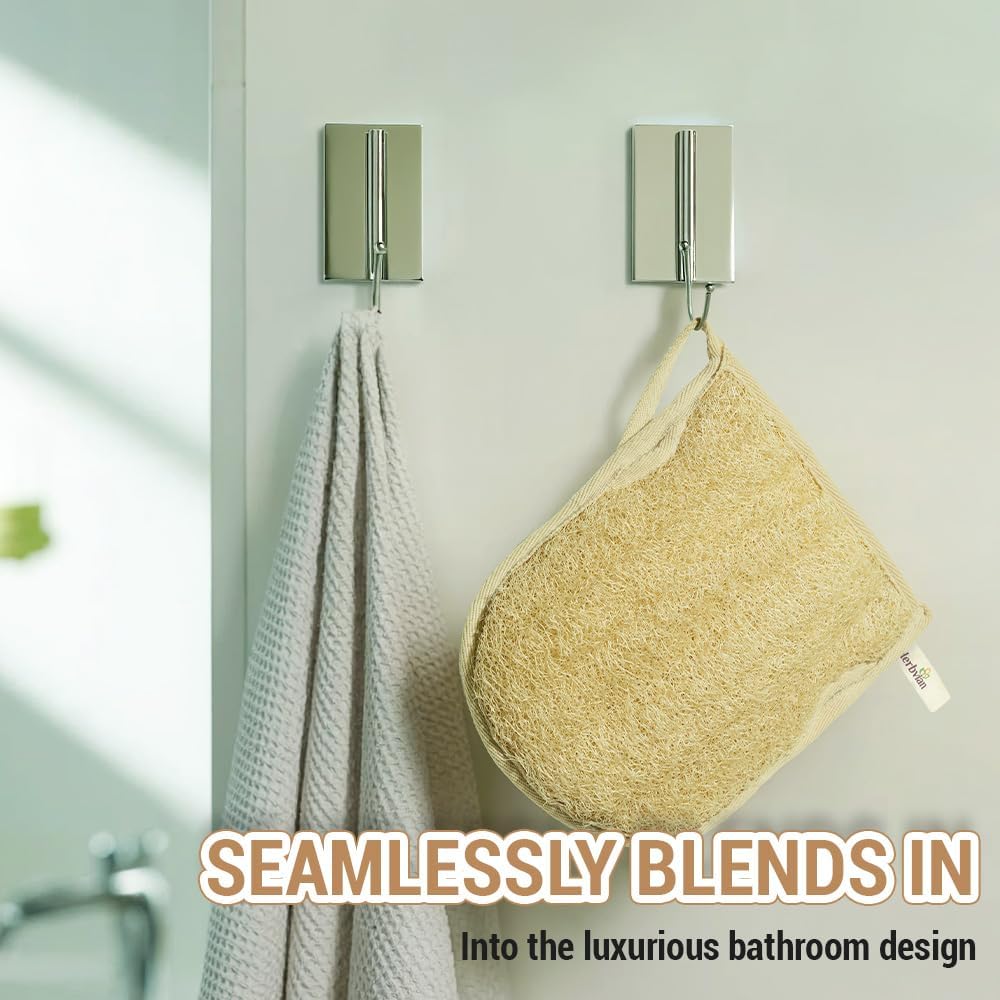 Premium Vietnamese Natural Loofah Gloves – Exfoliating Body Scrubber Mitts with Thumb Holes, Easy Grip Design, for Men & Women, Shower & Bath (Pack of 2)