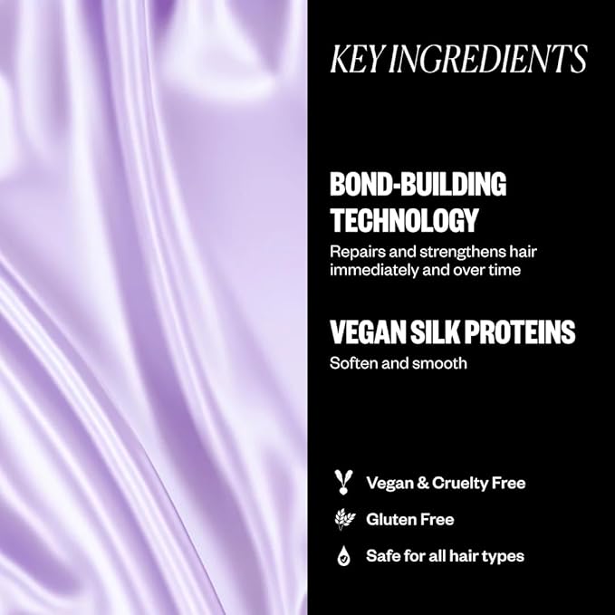 IGK Bond-Building Repair Set | ANTISOCIAL Bond-Building Dry Hair Mask + CASH IN Instant Repair Serum | Repair + Protect + Soften | Vegan + Cruelty Free