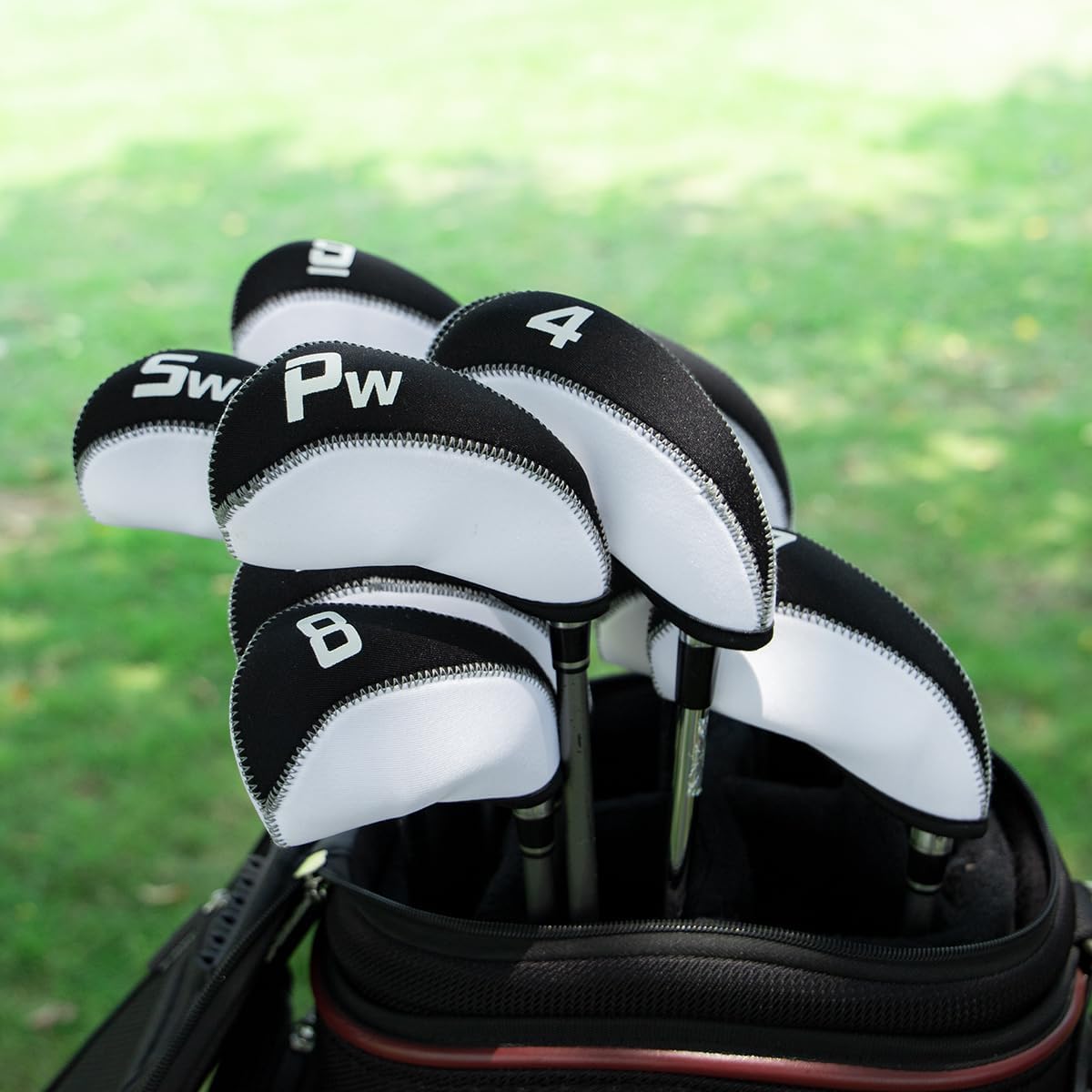 Golf Iron Covers for Golf Clubs Neoprene Golf Iron Cover Set 11pcs/10pcs Golf Iron Headcovers Golf Club Head Covers Fit All Brands