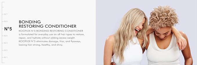 No.5 Bond Restoring Conditioner – Deep Hydration & Fiber Repair with Argan Oil, Wheat Protein & Keratin | Smooth, Strengthen & Protect Color-Treated Hair 4.06 fl oz /120 ml