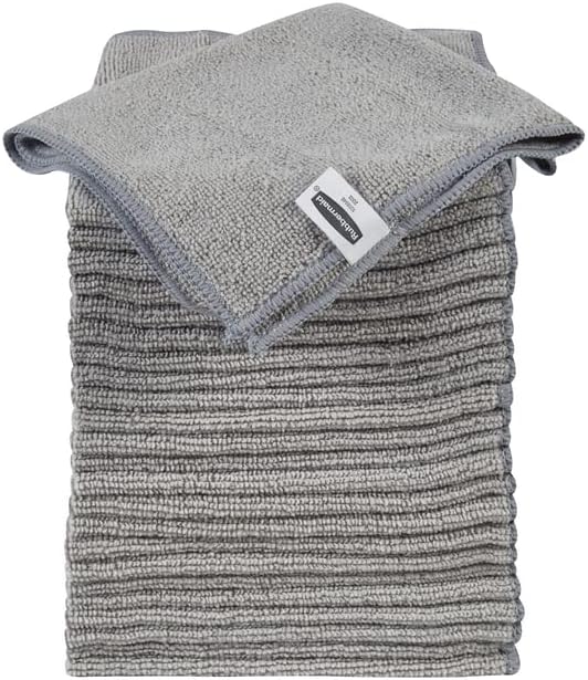 Rubbermaid Microfiber Cloth Towels 24 Pack 14"x14" Non-Scratch Reusable/Washable for Cleaning/Wiping/Polishing for Home/Kitchen/Car