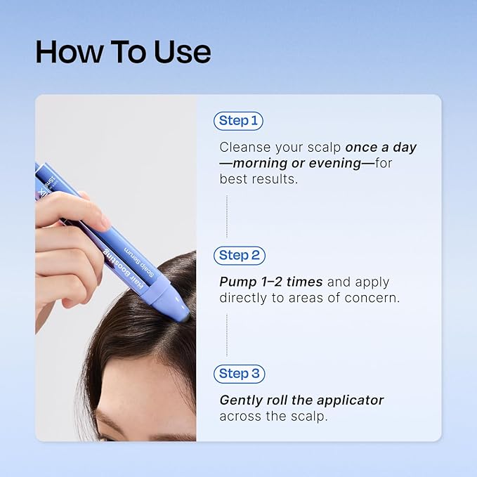 Celladix Hair Boosting Scalp Serum – Hair Growth Roll-on Scalp Tonic with Rosemary, Salicylic Acid, Spicules, Hyaluronic Acid & Panthenol – For Healthy Scalp & Fuller Hair – 0.5 fl oz