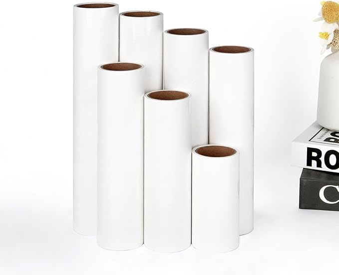 6.3 inch Lint Roller Refills Only, Extra Sticky Lint Remover Refills for Pet Hair Sticky Roller Refill Adhesive Tape Easy Peel 60 Sheets per Roll, Pack of 5, Total 300 Sheets (6.3'' Wide)