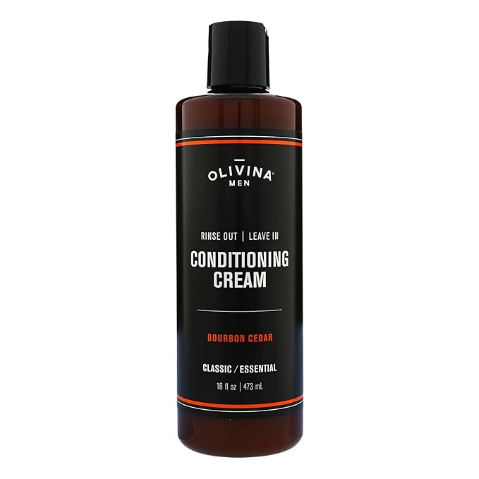 Barrel and Oak - Leave In Conditioning Cream, Conditioner, Hair Cream for Men, Restores Dry Hair, Adds Shine, Healthy Hair Growth, Natural Fragrance, Vegan (Bourbon Cedar, 16 oz)