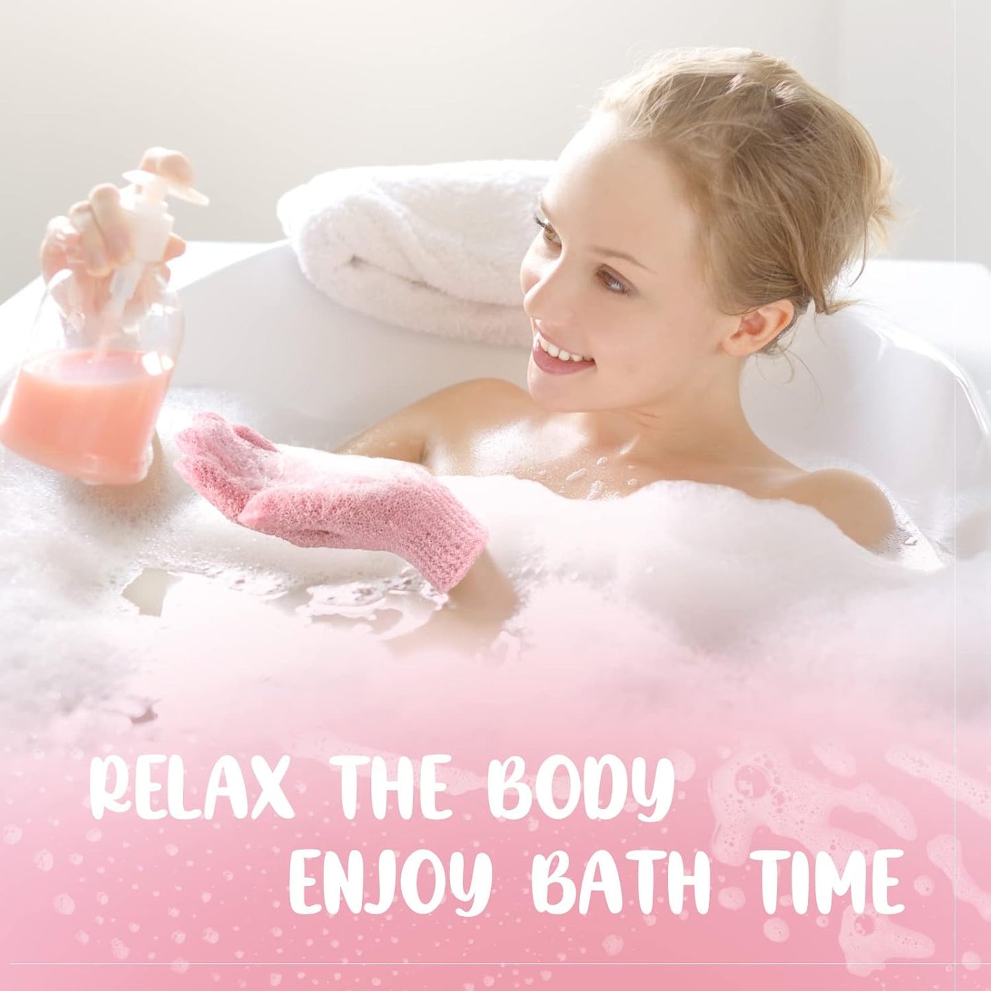 104 Pcs Exfoliating Glove Bulk Shower Gloves with Hanging Loop Exfoliating Body Scrubber Dead Skin Remover for Body Bath Beauty Spa Massage Scrubs Men Women Bathing(Multicolor)