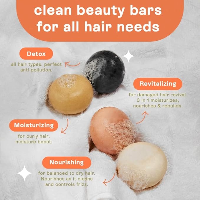 Purifying Shampoo Bar for Oily Hair (6.7oz) | Green Clay & Rosemary | Vegan, Sulfate-Free, Eco-Friendly | Plastic-Free Hair Care