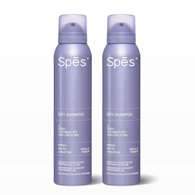Instantly Fresh Dry Shampoo,No White Residue, Absorbs oils,Refreshing Volumizing Hair Dry Shampoo 6.08 FL.OZ*2,Nebula Timber(2-pack)