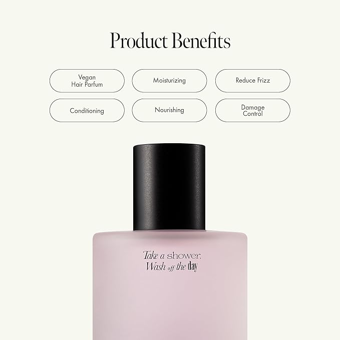 Rosy Night Vegan Hair Perfume Long-Lasting Floral Musky Scented with Damask Rose Extract, Rosehip Oil, Peptide Complex for All Hair Type, Free of Silicone & Parabens (3.38 fl. Oz)