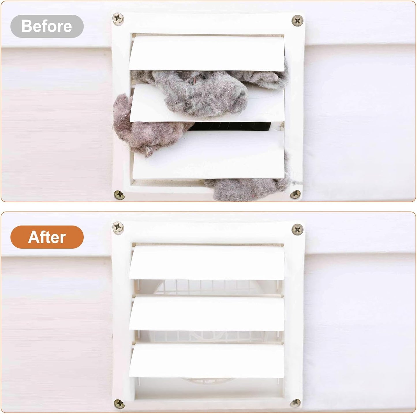 Dryer Cleaner Vent Brush - 70cm or 75cm Long Flexible Dryer Vent Cleaner & Refrigerator Condenser Coil Brush Long Flexible Refrigerator Coil Cleaning Brush (Short Brush)