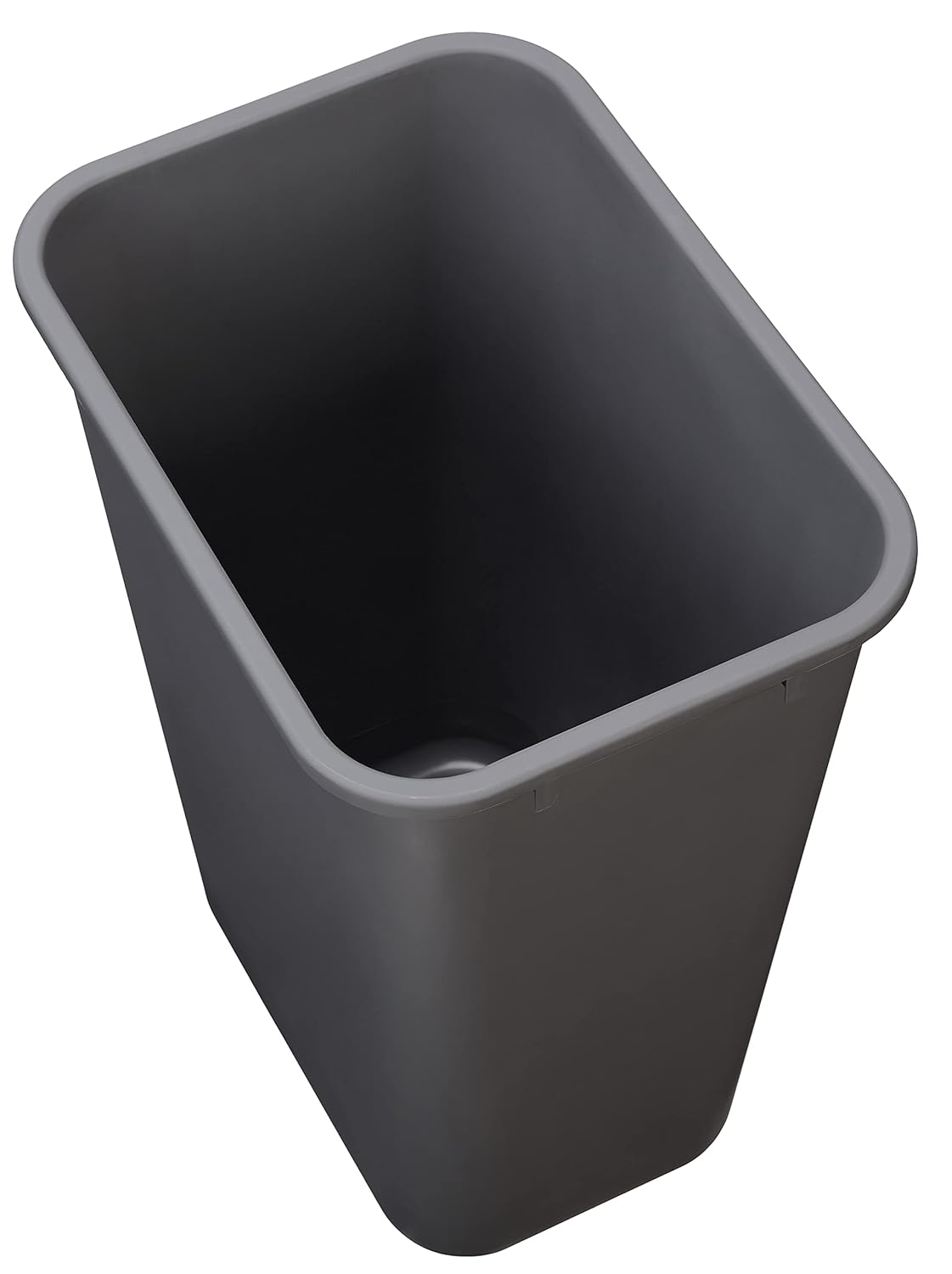Amazon Basics Rectangular Commercial Office Wastebasket, 10 gallons (Pack of 1), Grey (Previously AmazonCommercial brand)