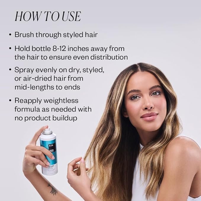 IGK Disco Disco Clear Gloss Shine Spray | Travel Size | Lightweight, High-Shine Finishing Hair Spray | Set of 2 (2.1 Fl Oz)