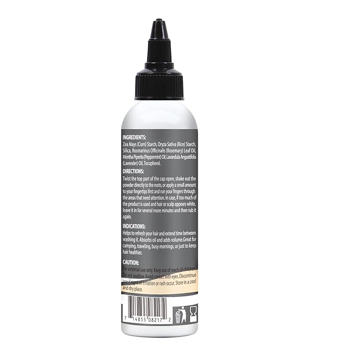 Powder Dry Shampoo Natural & Organic Ingredients for Men Women Hair, Dry Shampoo Volume & Fullness for Oily Hair for Refreshed for All Hair Types (2pcs)