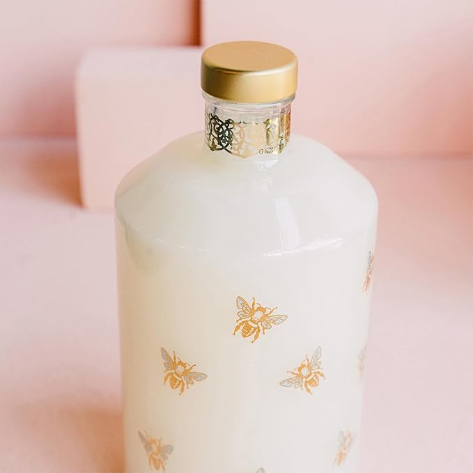 Lollia Wish Bubble Bath, 33.8 fl oz, Vanilla Bean, Rice Flower, Jasmine Leaves, & Sugar Cane, Luxury Hydrating Women's Bubbling Bath Soap, Delicate & Relaxing Scented Skin Care