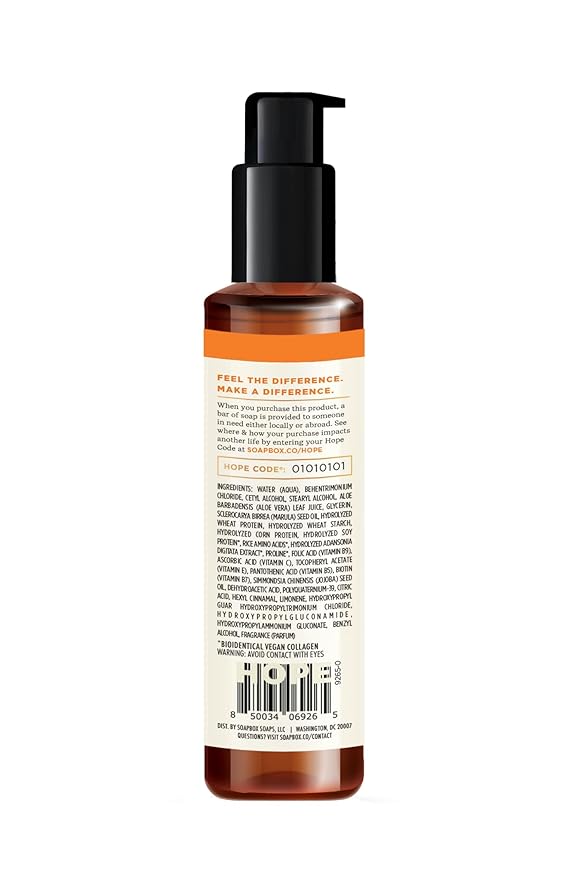 Soapbox Let's Bond Hair Treatment with Collagen Peptides - Repair Damaged Hair, Prevent Breakage, Nourish & Strengthen Fine, Frizzy Hair, Paraben Free & Color Safe, 5oz