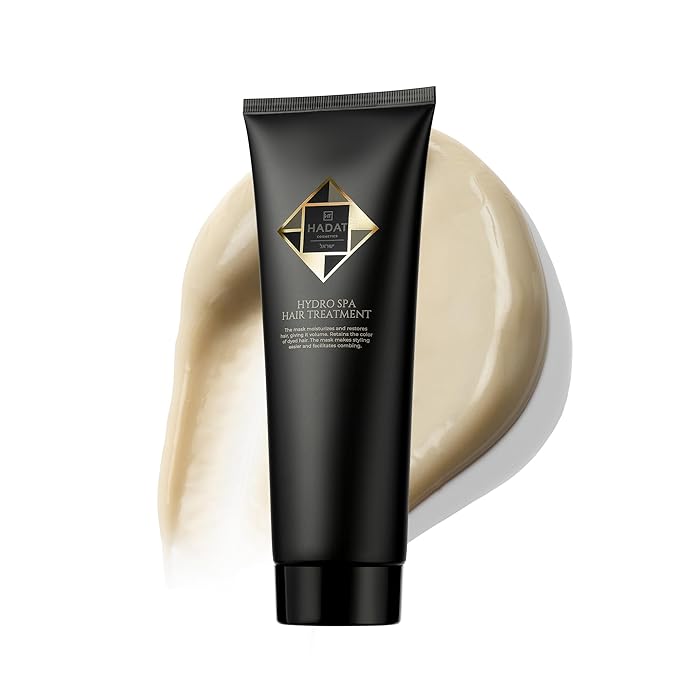 HADAT Hydro Spa Hair Treatment – Professional Hair Mask for Deep Moisturizing Repair and Shine – Macadamia Oil – Salon Quality for Dry Damaged Color-Treated Hair – Israeli Haircare (8.45 Fl Oz)