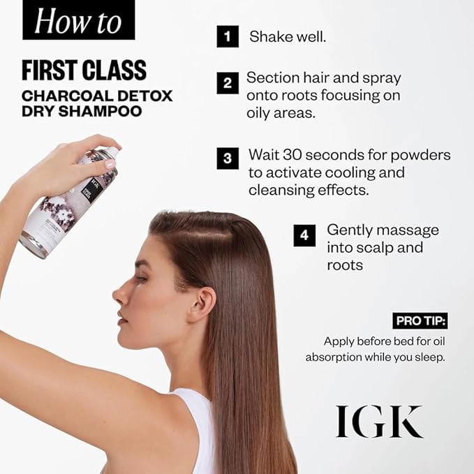 IGK Antisocial Dry Hair Mask + First Class Dry Shampoo Set | Bond Building + Volume + Shine for All Hair Types | 5.0 oz + 6.3 oz | New and Improved Scent