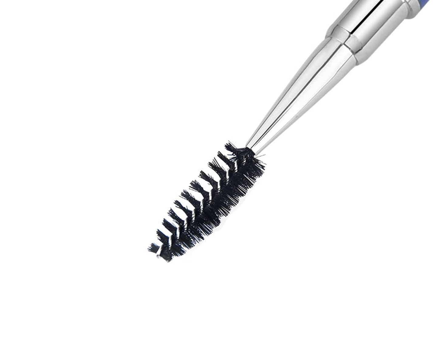 2PCS Mascara Brushes, Eyebrow Eyelash Brushes, Mascara Wands Spooly Applicators, Eye Brushes, Portable Cosmetic Brushes with Cap Spoolies Brushes for Eyelash Extensions and Eyebrows, Black