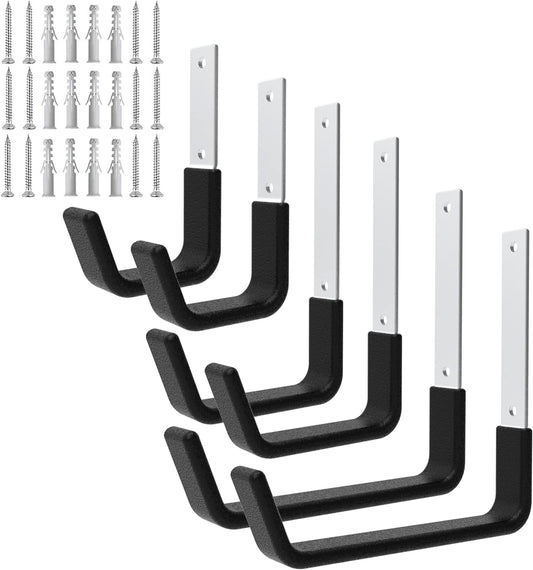 Heavy Duty Utility Hooks for Garage Storage Utility Hooks Wall Mount,Garage Hooks Heavy Duty,Garage Wall Hooks,Hose Holder,Bike Hooks,Ladder Hooks,Leaf Blower Hanger (2S & 2M & 2L)
