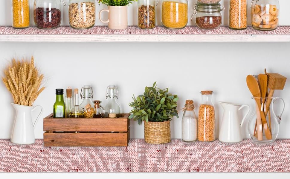 18 x 96 Inch Shelf Liner for Kitchen Cabinets Non Adhesive Kitchen Drawer Liner