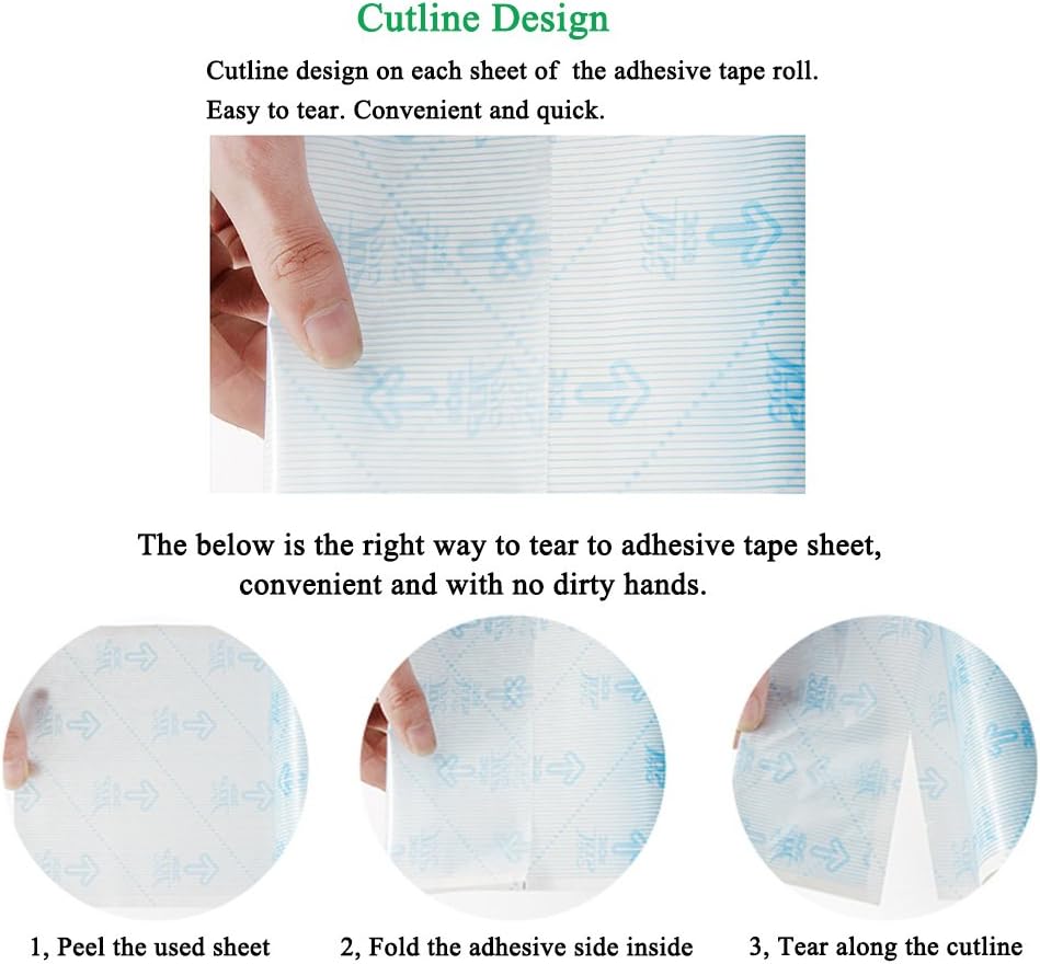 UNIKON Lint Roller Sticky Roller Pet Hair Roller, Long Handle Sticky Mop with 4-Foot Extendable Handle 30 Sheets, Green