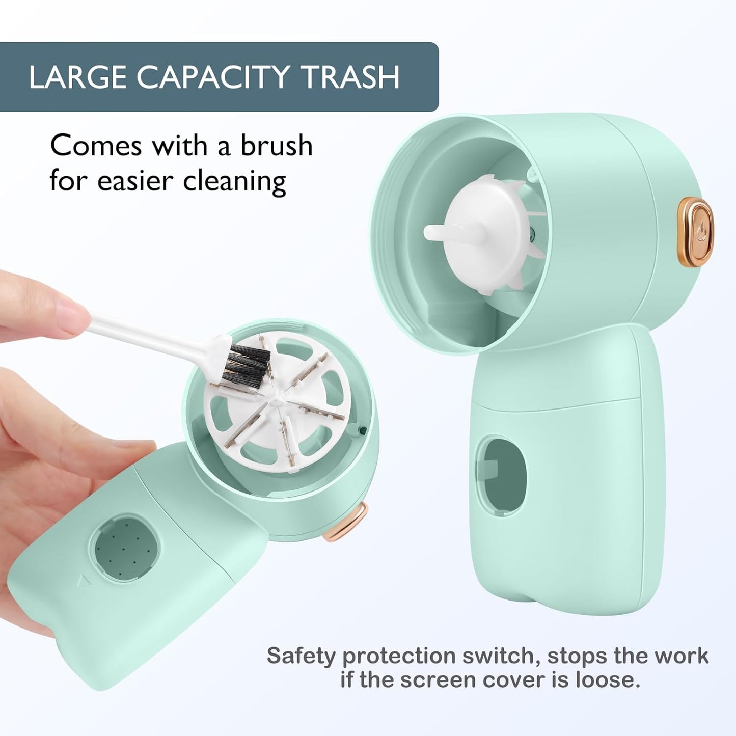 Rechargeable Fabric Shaver,Electric Lint Remover with Digital Display,3-Speeds Sweater Shaver for Clothes and Furniture (Green)