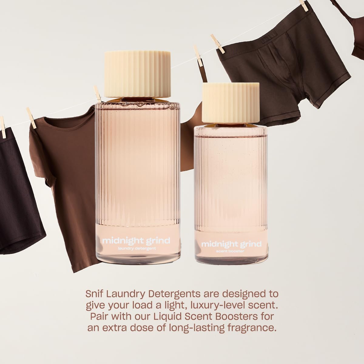 Snif Midnight Grind Scent Booster, Bold, Rich Espresso Scent, 25 Loads, Non-Irritating to Skin, Clean, Non-Toxic, Vegan, Cruelty Free, 8.5oz