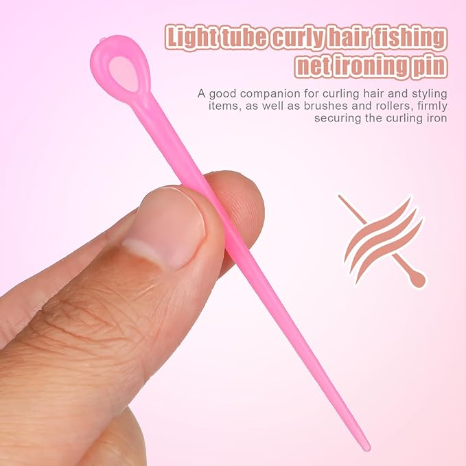 Kichvoe 2 Packs/180pcs Brush Roller Picks: Hair Roller Pins Locking Tools for Hair Curling Styling Accessories For Women Girls (Random Color)