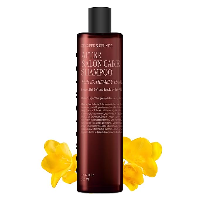 CURLYSHYLL After Salon Care Shampoo for Damaged Hair | Professional Repair Solution | Moisturizing & Strengthening | Salon Quality | 360ml