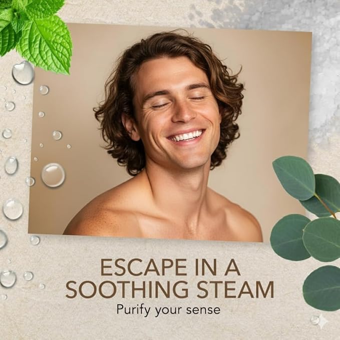 Shower Steamers Aromatherapy - Birthday Gifts for Men - Shower Bombs Aromatherapy, Spa Day Essentials, Relaxation Spa Gifts - Self Care Stocking Stuffers (Peppermint & Menthol 8 Count)