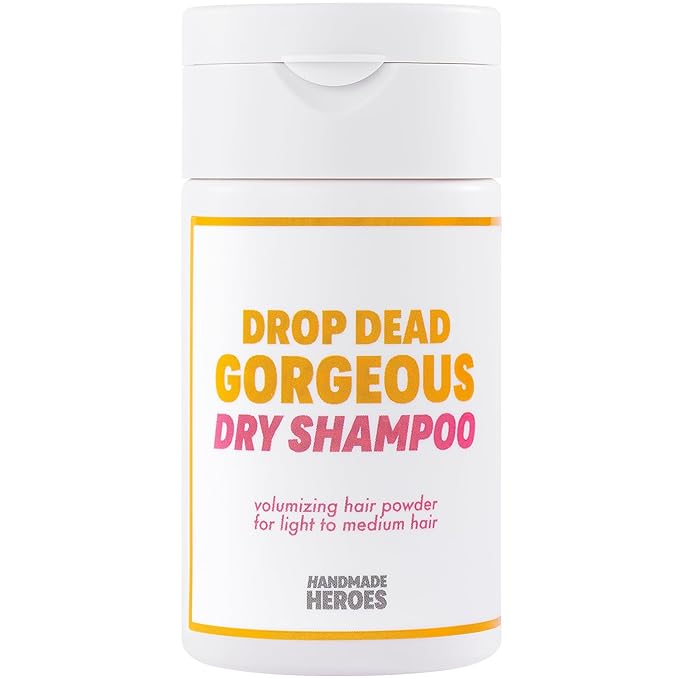 Handmade Heroes Non Aerosol Dry Shampoo Volume Powder | 1.8oz | 100% Natural & Vegan | For Light Hair & Blonde Hair