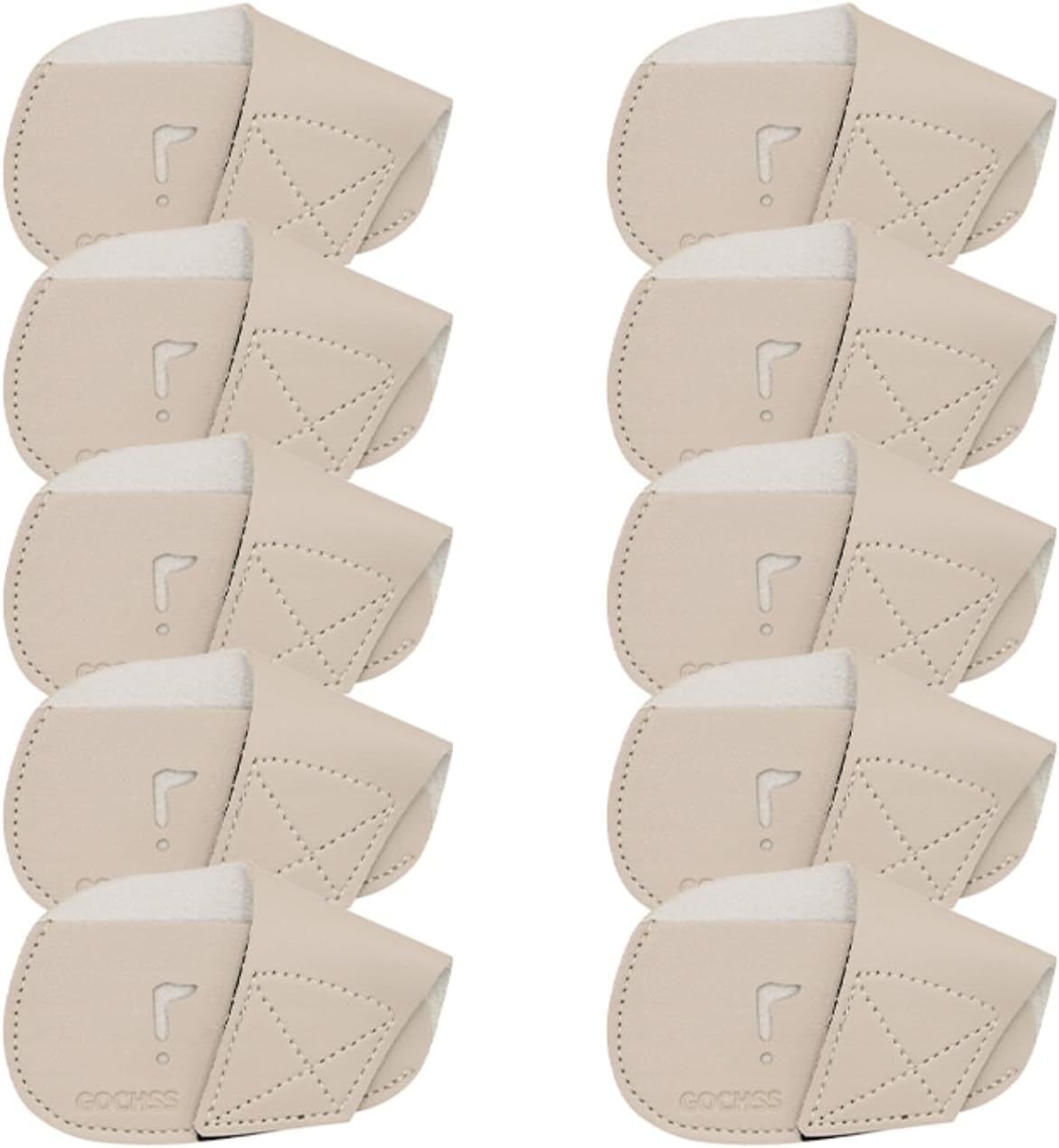 I Golf Iron Headcovers 10pcs PU Fit Both Right-Handed Clubs Golf Club Protector for Titleist Callaway Ping Taylormade Fit More Brands Golf Iron.