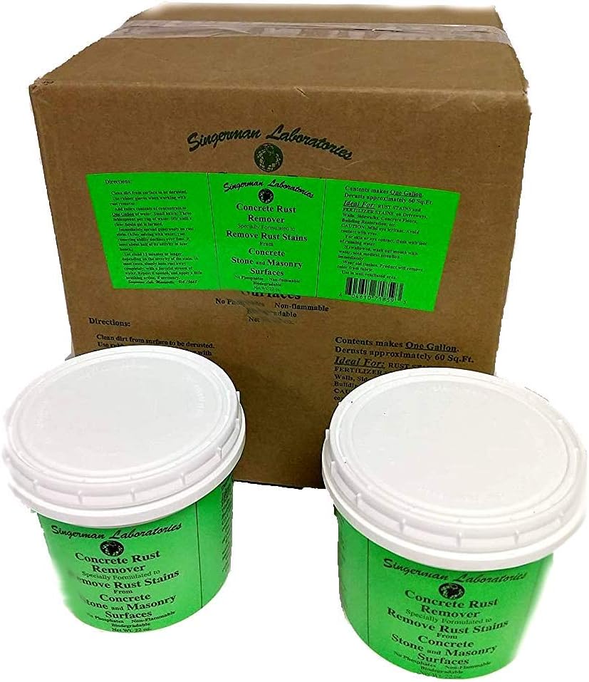 Rust Remover for Concrete (Case of 8 Makes 8 gallons)