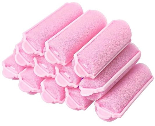 12-Pack Foam Sponge Hair Rollers 2.4 Inch Hair Curlers to Sleep In Soft Sleep Rollers Hair Curlers for Curls Style Heatless Hair Curler