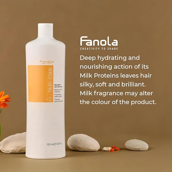 Restructuring Hair Shampoo for Women & Men - Moisturizing Shampoo for Dry Hair Enriched with Milk Protein - Repairing, Nourishing, Anti-Frizz Formula for Dry & Brittle Strands (33.8 Fl oz)