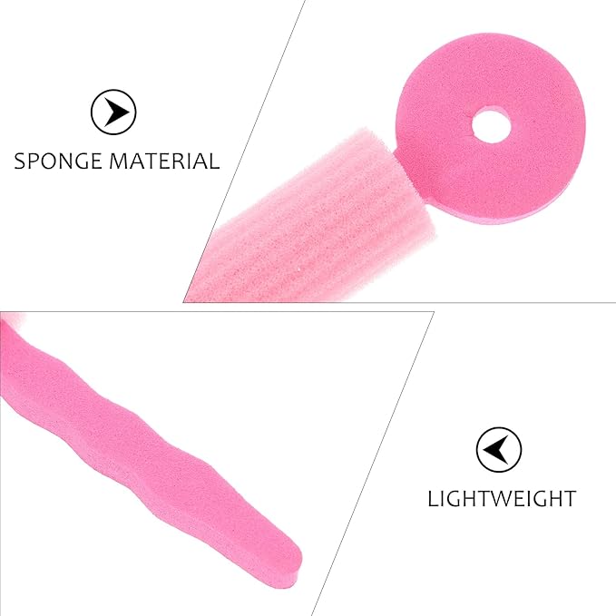 9pcs Hair Sponge Rollers - Soft Foam Waving, Curling and Styling Rollers in Large Size