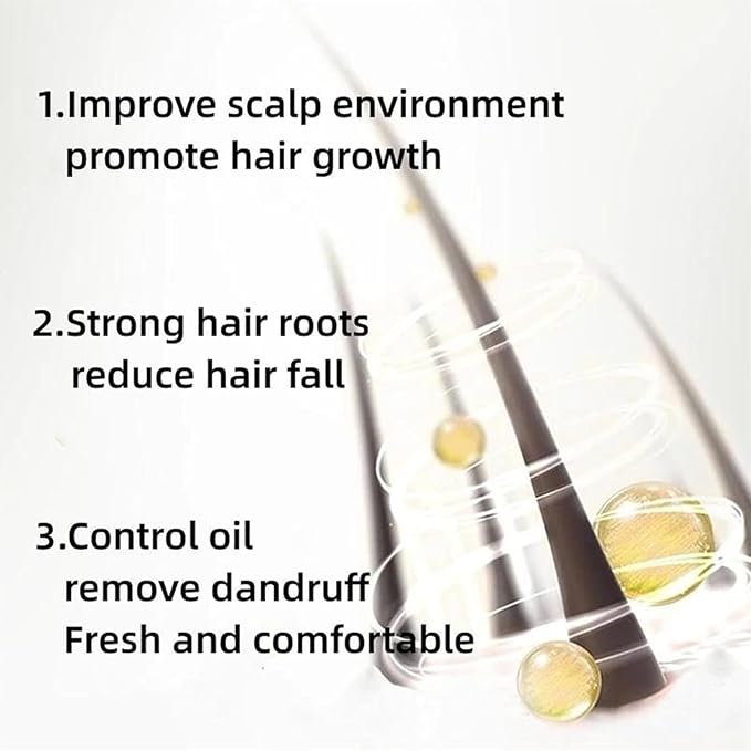 2 pcs Anti Hair Loss Shampoo,Anti-hair Fall Promote Hair Growth, Rich in Various Plant Extracts Shampoo,For All Hair Types,10.55fl oz (2pcs)