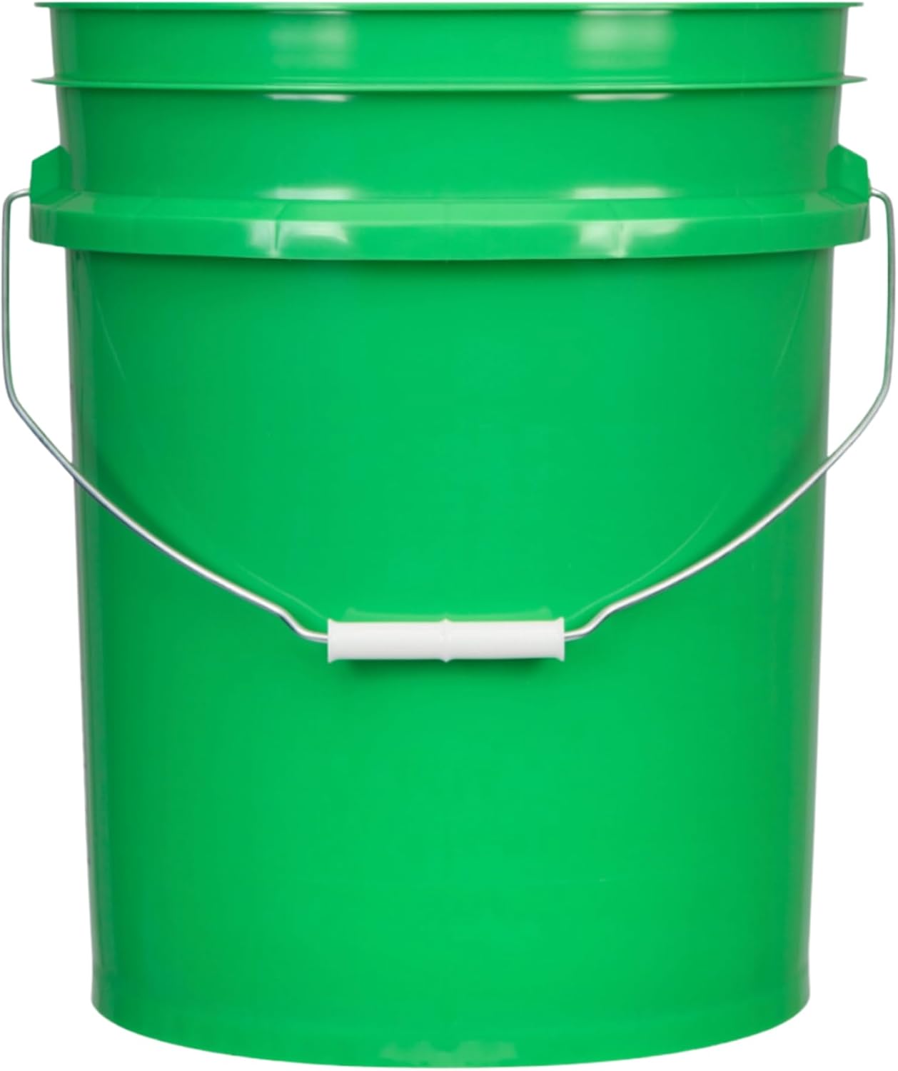 House Naturals 5 Gallon Premium HPDE Plastic Bucket - Made in USA Food Grade Storage Container, BPA Free All Purpose Pail (3, Green)