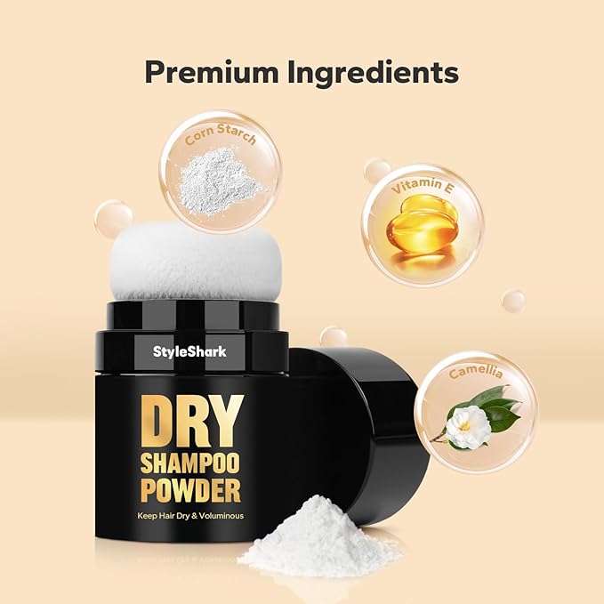 Dry Shampoo Powder (0.29 oz), Volumizing Powder Dry Shampoo for Women & Men, Travel Size Hair Powder for Root Fuller Look, Refreshing Hair