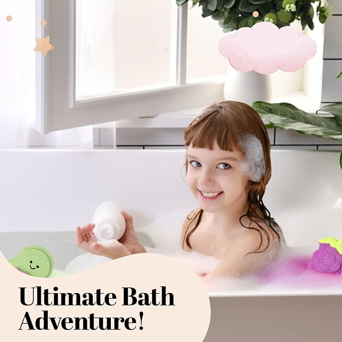 Bath Bombs for Teen Girls Boys– Fruit Shaped, Handmade Natural & Non-Toxic with Surprise Inside, Colorful Fun Bath Stuff for Kids Ages 3+
