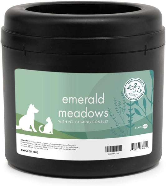 ScentAir Whisper Home Monthly Plug-in Refill, Fragrance Cartridge for Home and Office, Emerald Meadows Pet Calming