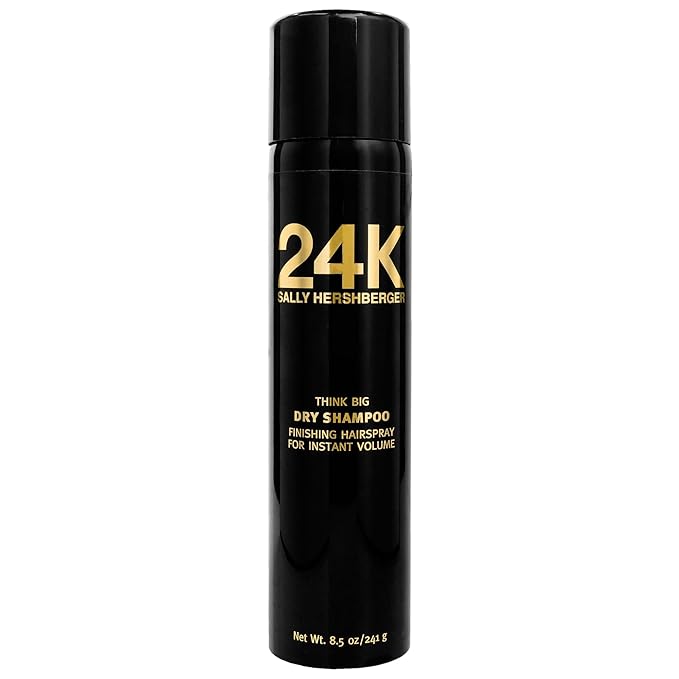 SALLY HERSHBERGER 24K Think Big Volume Dry Shampoo for Women & Men - Travel Size Hair Spray - Clean, Soft, Long Lasting Hold - Absorbs Oil - Salon Style Product - All Hair Types - Sulfate Free - 8.5oz