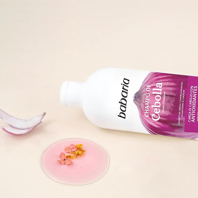 Babaria Onion Shampoo - No Smell, No Tears - Hydrating - Improves Hair Growth and Shine - Reduces Itchy Scalp, Dandruff, and Frizz - 2 pc