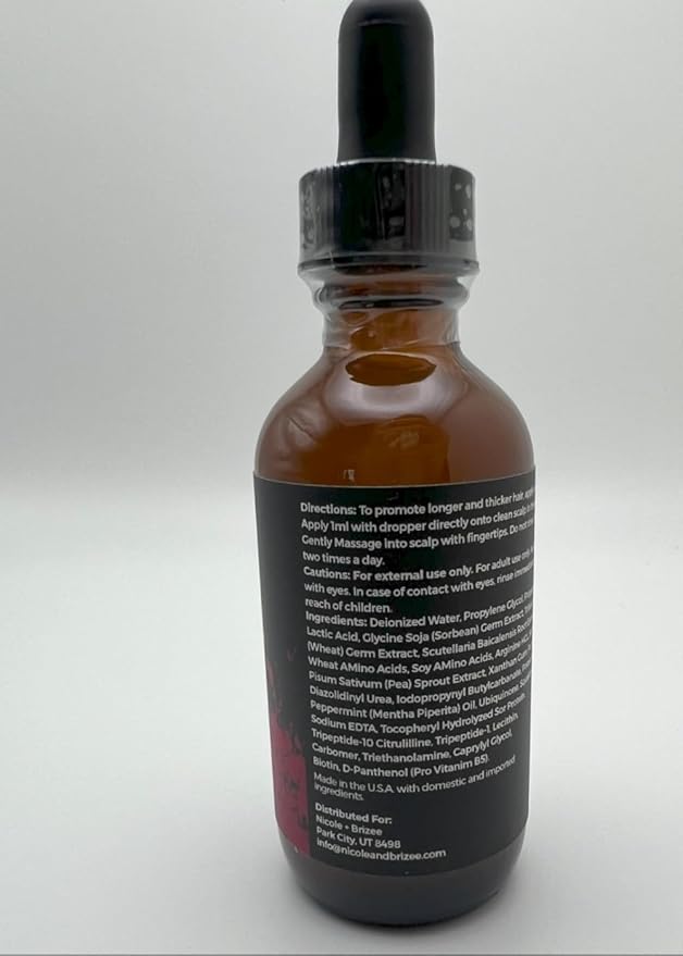 N+B Hair Growth Serum - Helps Promote Thicker, Fuller, & Healthier Hair w/Biotin, Natural-Based Formula, Helps Prevent Hair Fall & Thinning, For Women In All Hair Types - (2oz.) (6-Pack)