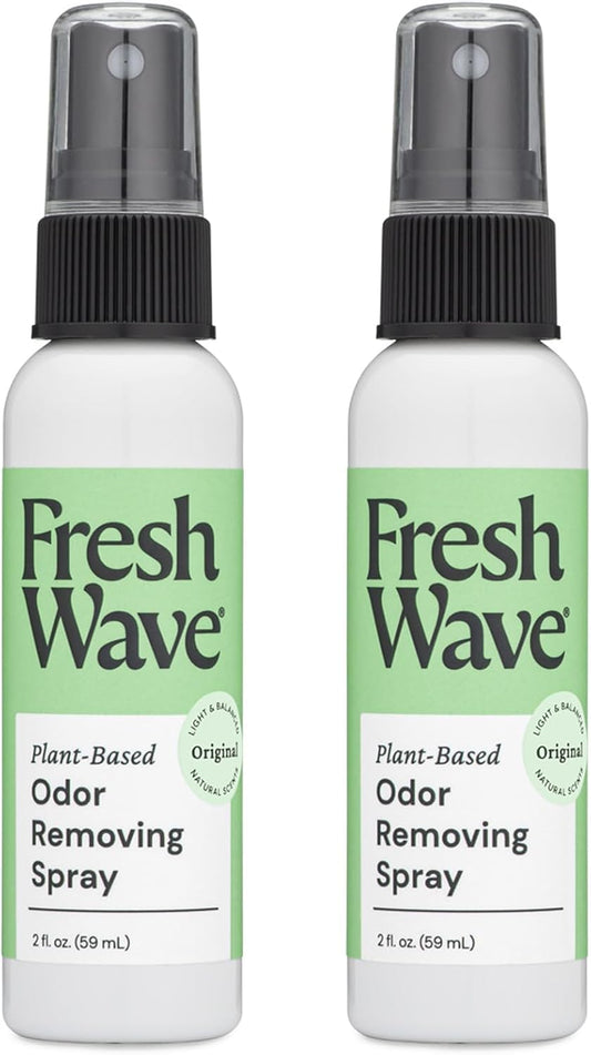 Fresh Wave Original Scent Odor Eliminator Spray & Air Freshener, 2 fl. oz. Travel Size (Pack of 2)
