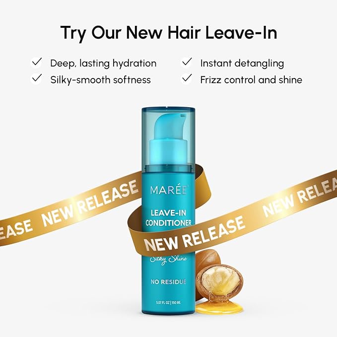 MAREE Hair Conditioner for Women and Men - Hydrating Moisturizing Color Safe Deep Conditioner For Curly Hair - Dry Damaged Color Treated Fine - Hair Care Mask Mens Acondicionador Para Cabello Rizado