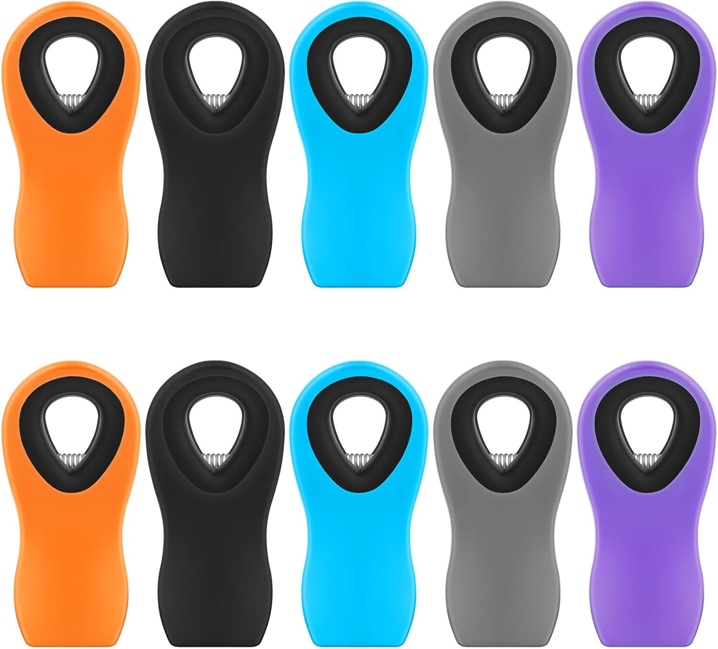 10 Pack Magnetic Chip Clips, Chip Clips Bag Clips, Magnetic Clip for Food Packages, Plastic Assorted Colors Snack Clip for Refrigerator