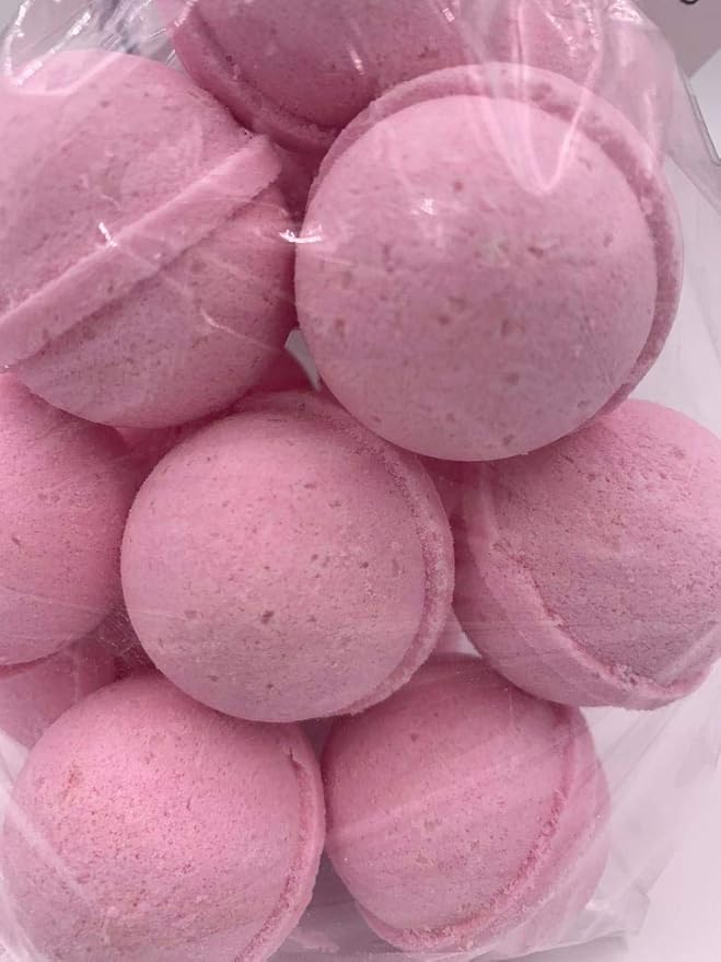 Spa Pure Strawberry Shortcake Bath Bombs: USA Made with Shea Butter, Ultra Moisturizing, Great for Dry Skin, All Skin Types (14 Count) Pack of 1